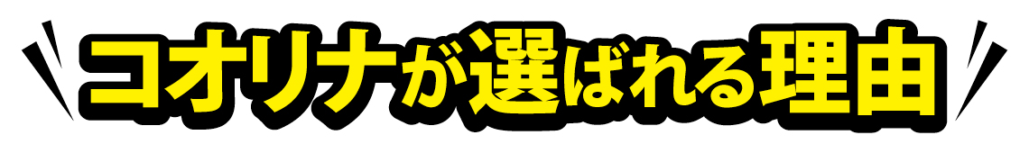 コオリナが選ばれる理由 コオリナが選ばれる理由